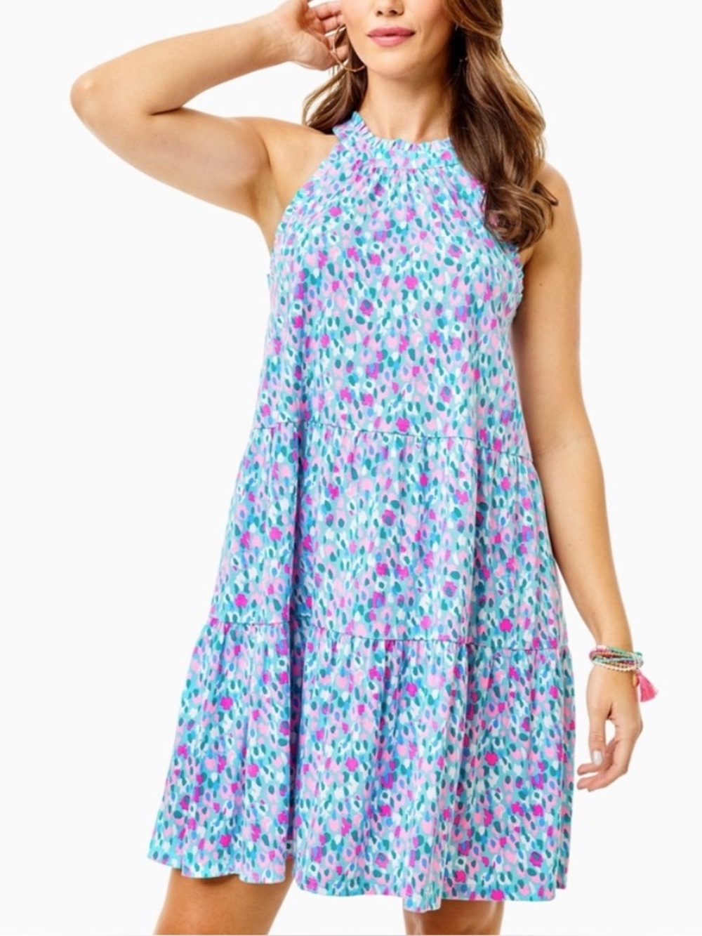 LILLY PULITZER Jerrica Swing Dress in Multi Hottie Dottie